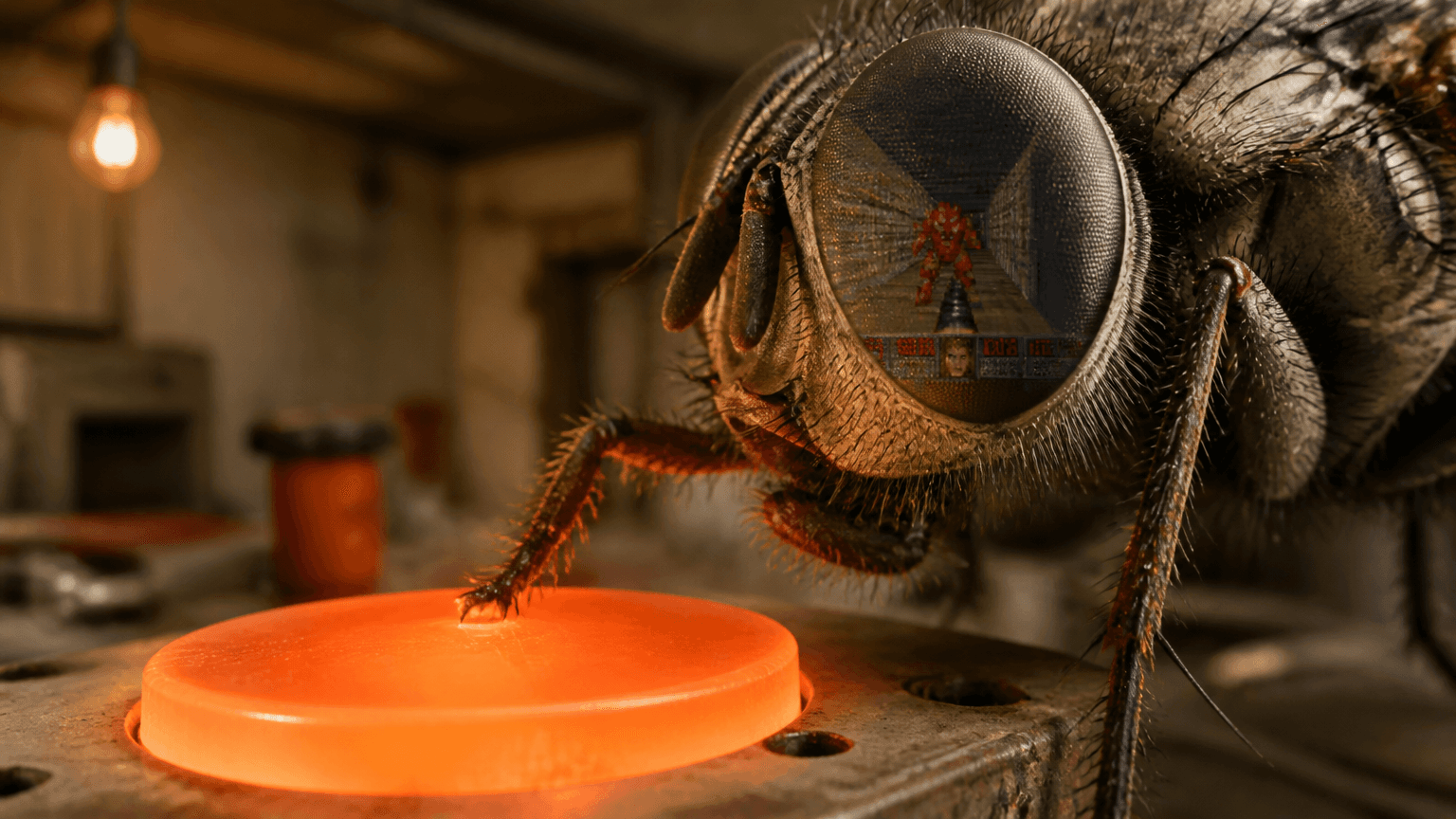 Un cerebro de mosca ejecuta Doom, pero hay un truco