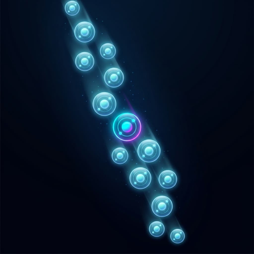 Illustration: Forging a Second from Falling Atoms