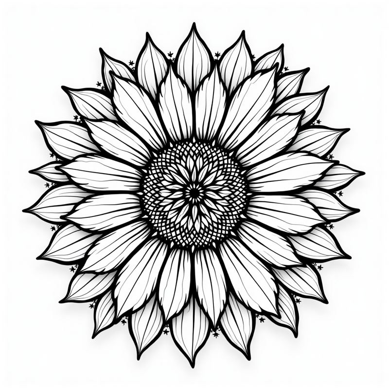 Mandala — sunflower