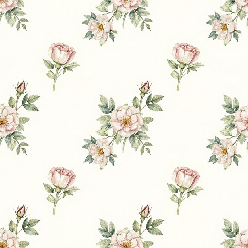 Floral — wild roses