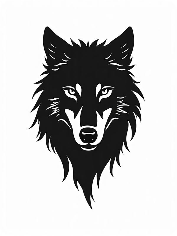 Blackwork — wolf